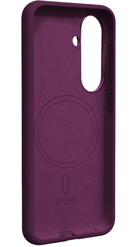 MagSafe maska za Samsung Galaxy S26 S942, Etteri, Silicone Mag, Bordo