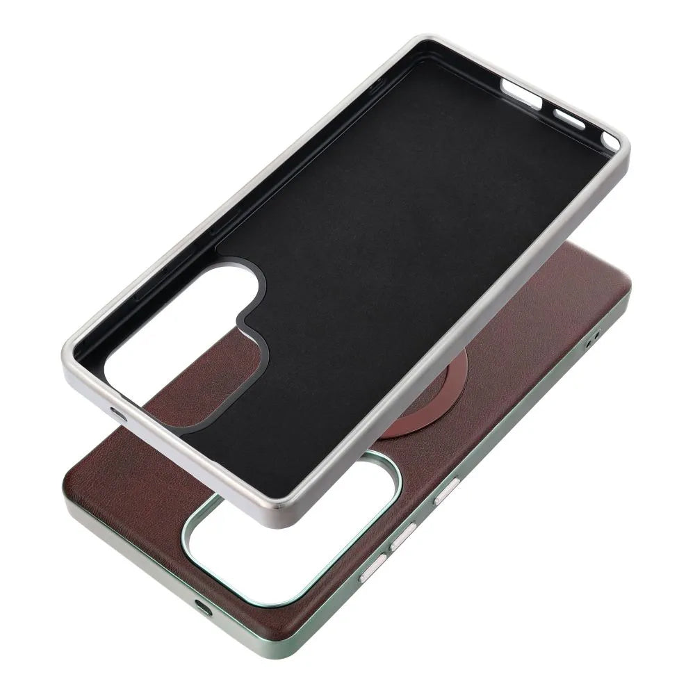MagSafe futrola za Samsung Galaxy A56 A566, OEM, Gentleman Mag, Smeđa