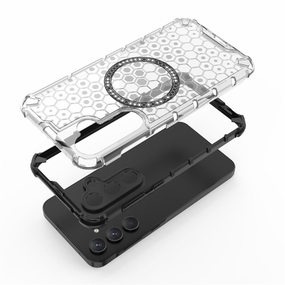MagSafe maska za Samsung Galaxy A26 A266, Techsuit, HoneyComb Shield, Plava