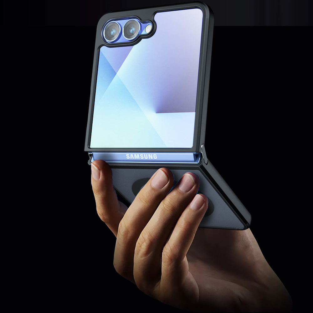 MagSafe futrola za Samsung Galaxy Z Flip7 F766, Techsuit, PureFrost, Crna Satenska