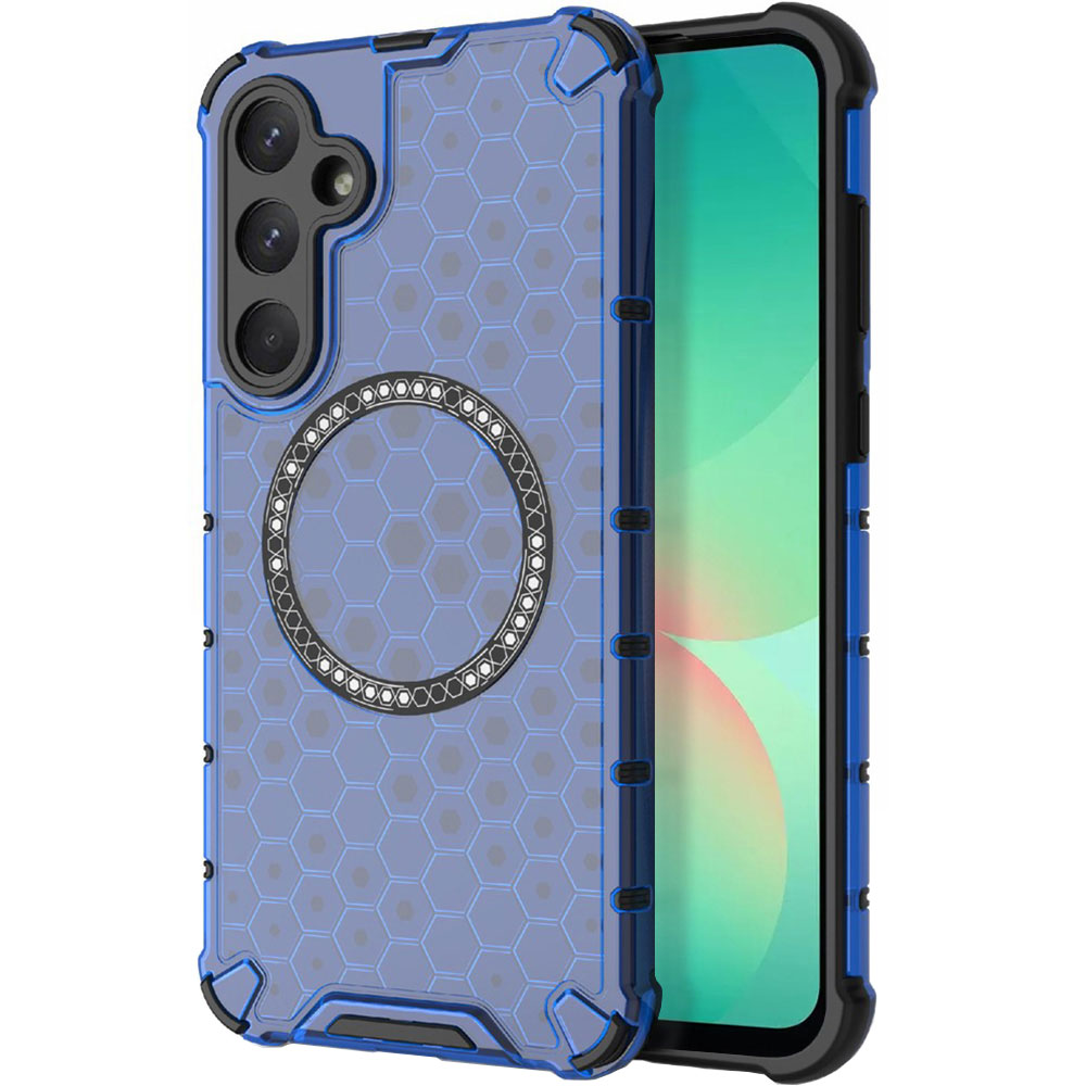 MagSafe maska za Samsung Galaxy A26 A266, Techsuit, HoneyComb Shield, Plava