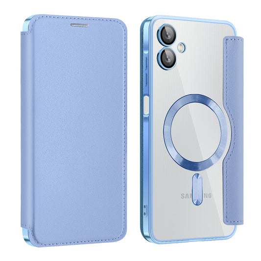 MagSafe futrola za Samsung Galaxy A06 A065, Techsuit, SmartMag Book, Plava