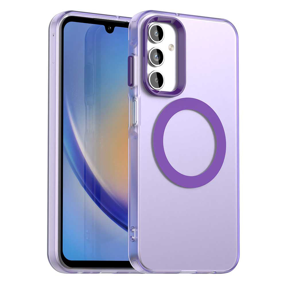 MagSafe futrola za Samsung Galaxy A15 5G A156 / A15 A155, Techsuit, CandyCase, Ljubičasta