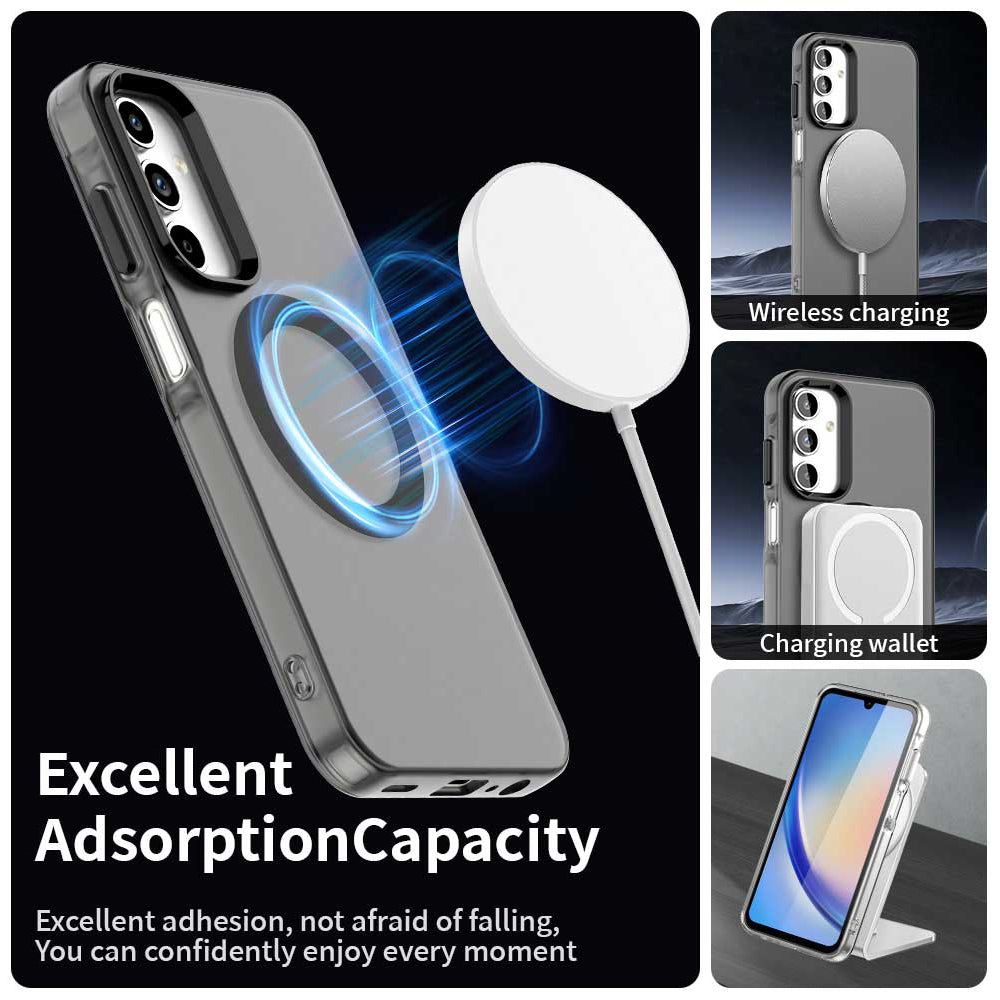 MagSafe maska za Samsung Galaxy A15 5G A156 / A15 A155, Techsuit, CandyCase, Crna
