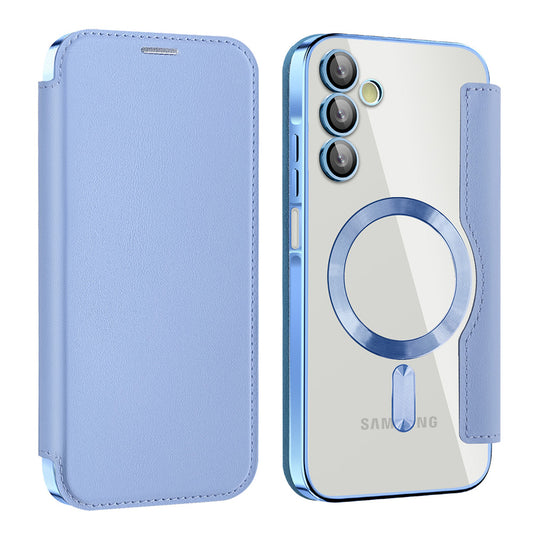 MagSafe futrola za Samsung Galaxy A15 5G A156 / A15 A155, Techsuit, SmartMag Book, Plava