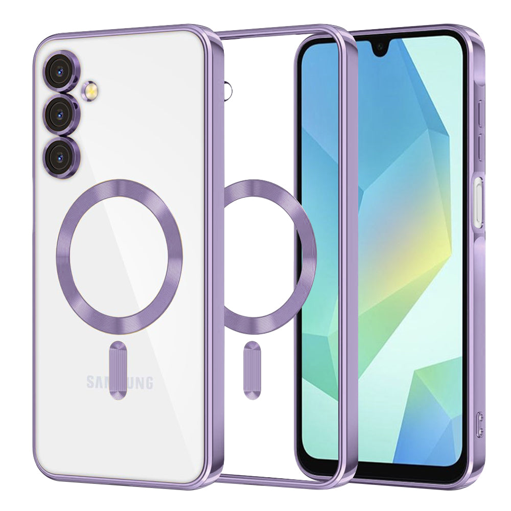 MagSafe futrola za Samsung Galaxy A16 5G A166 / A16 4G A165, Techsuit, Luxury Crystal, Svijetlo Ljubičasta