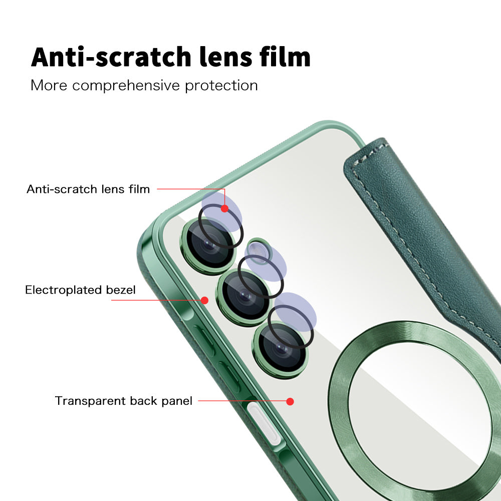 MagSafe futrola za Samsung Galaxy A16 5G A166 / A16 4G A165, Techsuit, SmartMag Book, Zelena