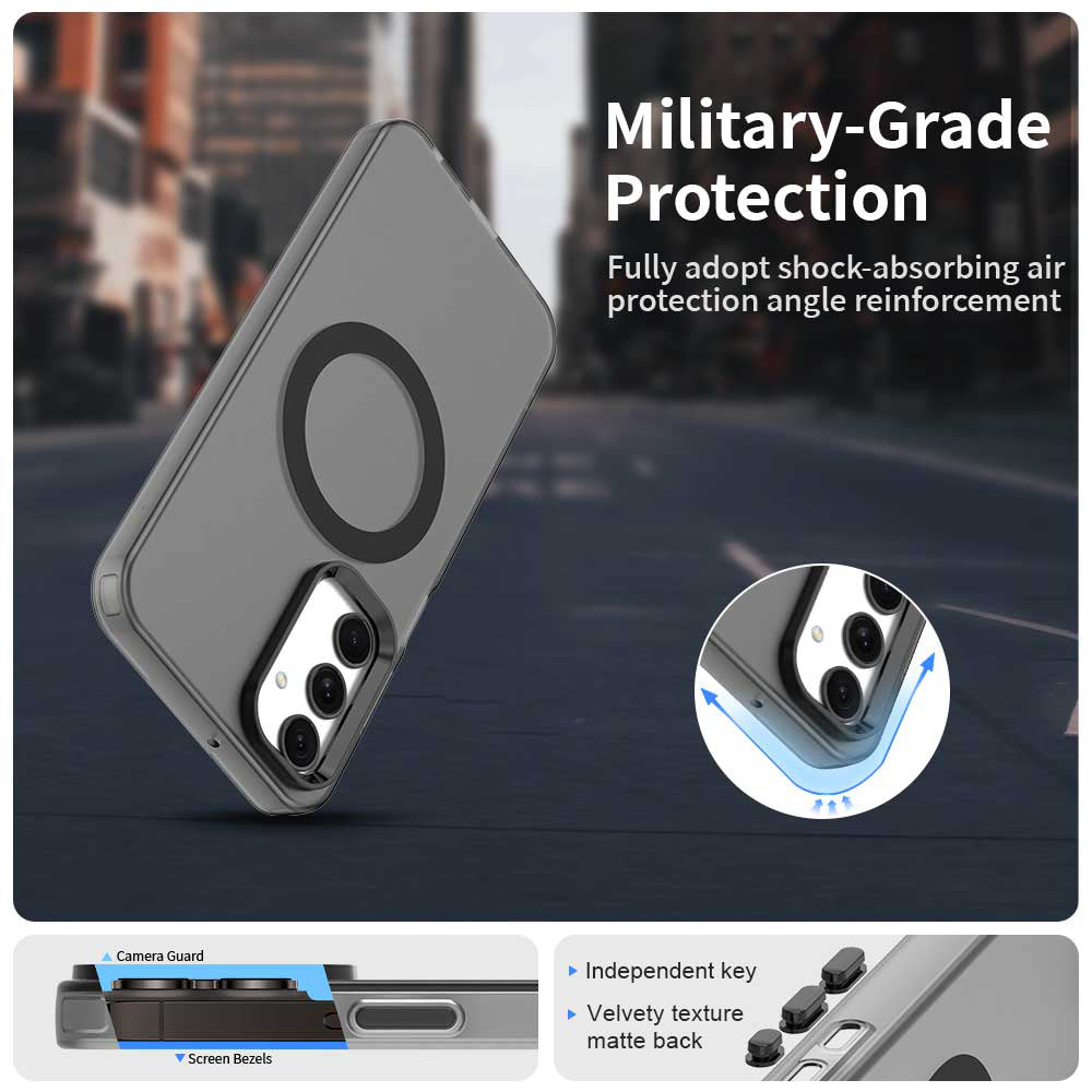 MagSafe futrola za Samsung Galaxy A25 A256, Techsuit, CandyCase, Crna