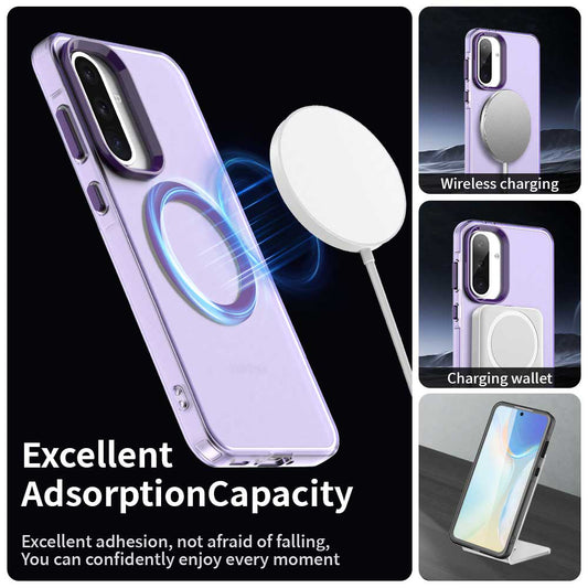 MagSafe futrola za Samsung Galaxy A36 A366, Techsuit, CandyCase, Ljubičasta