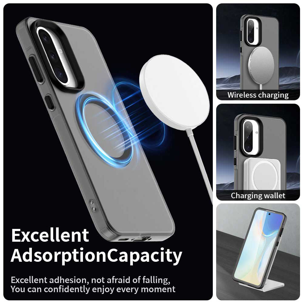 MagSafe futrola za Samsung Galaxy A36 A366, Techsuit, CandyCase, Crna