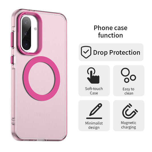MagSafe futrola za Samsung Galaxy A36 A366, Techsuit, CandyCase, Roza