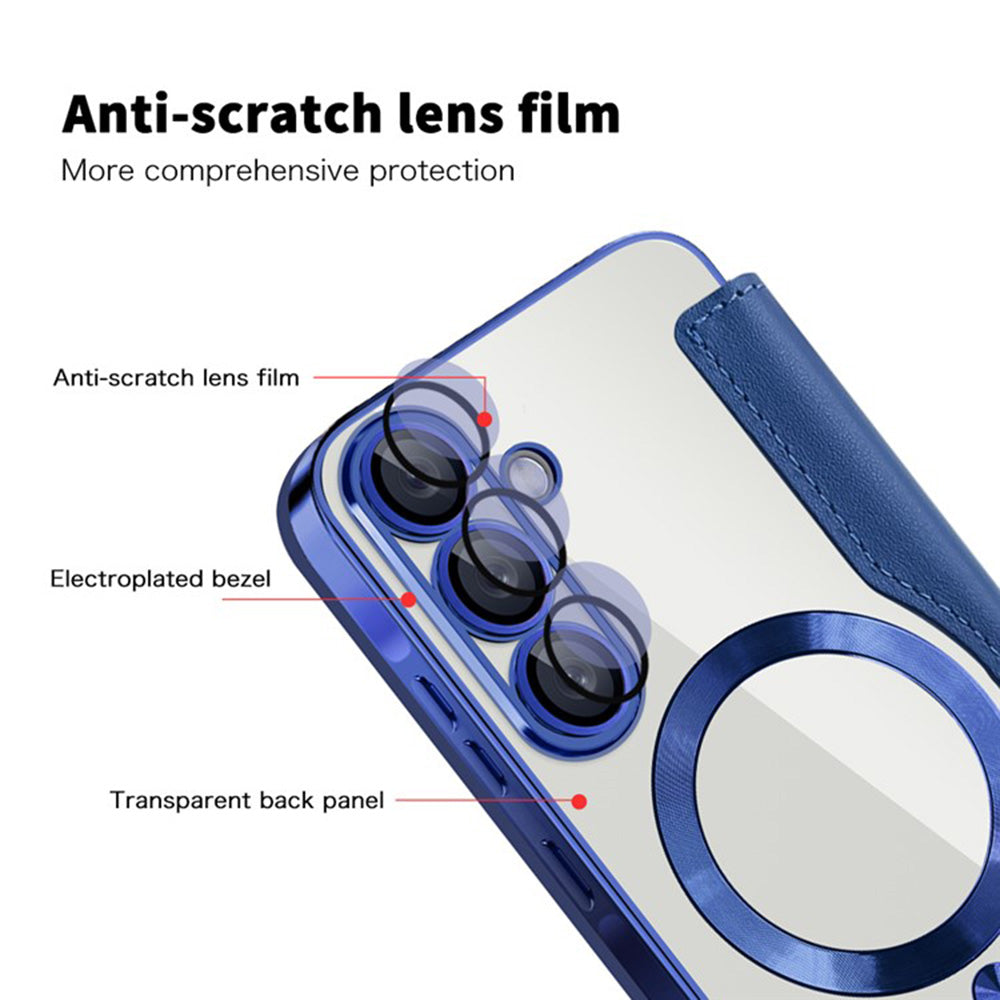 MagSafe futrola za Samsung Galaxy A36 A366, Techsuit, SmartMag Book, Plava