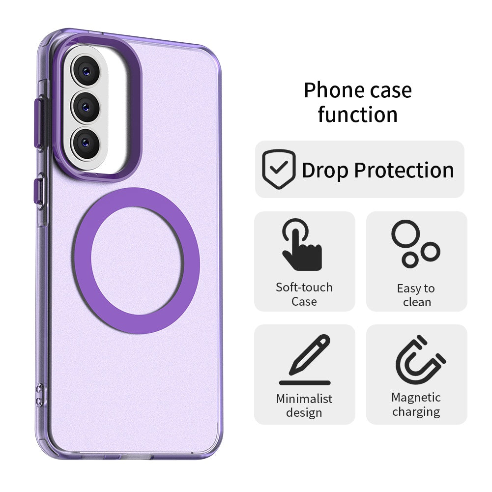 MagSafe futrola za Samsung Galaxy A37 5G, Techsuit, CandyCase, Ljubičasta