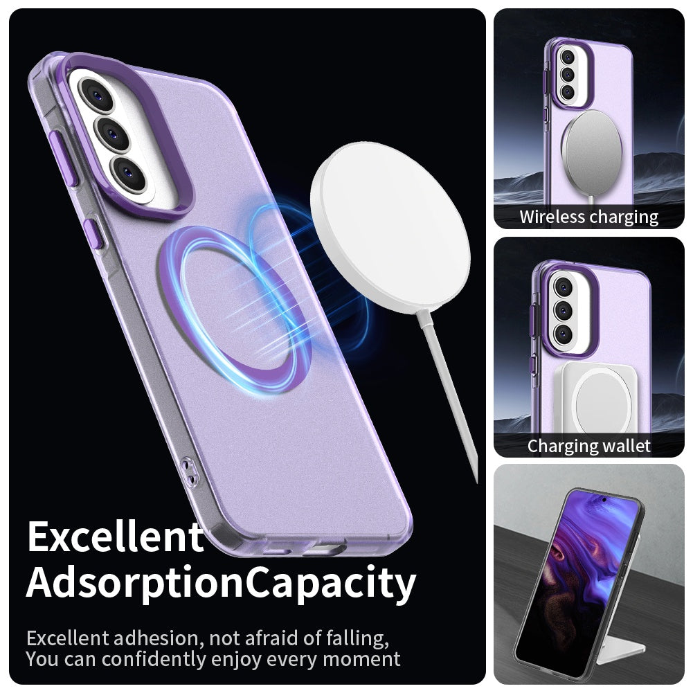 MagSafe futrola za Samsung Galaxy A37 5G, Techsuit, CandyCase, Ljubičasta