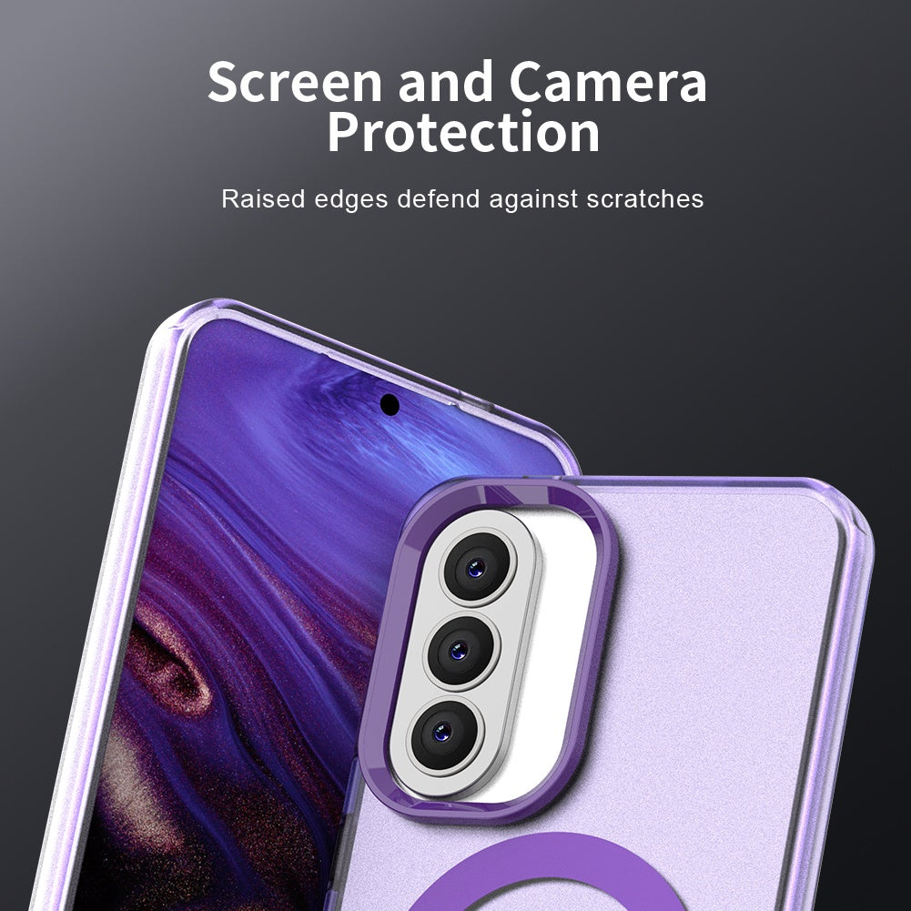 MagSafe futrola za Samsung Galaxy A37 5G, Techsuit, CandyCase, Ljubičasta