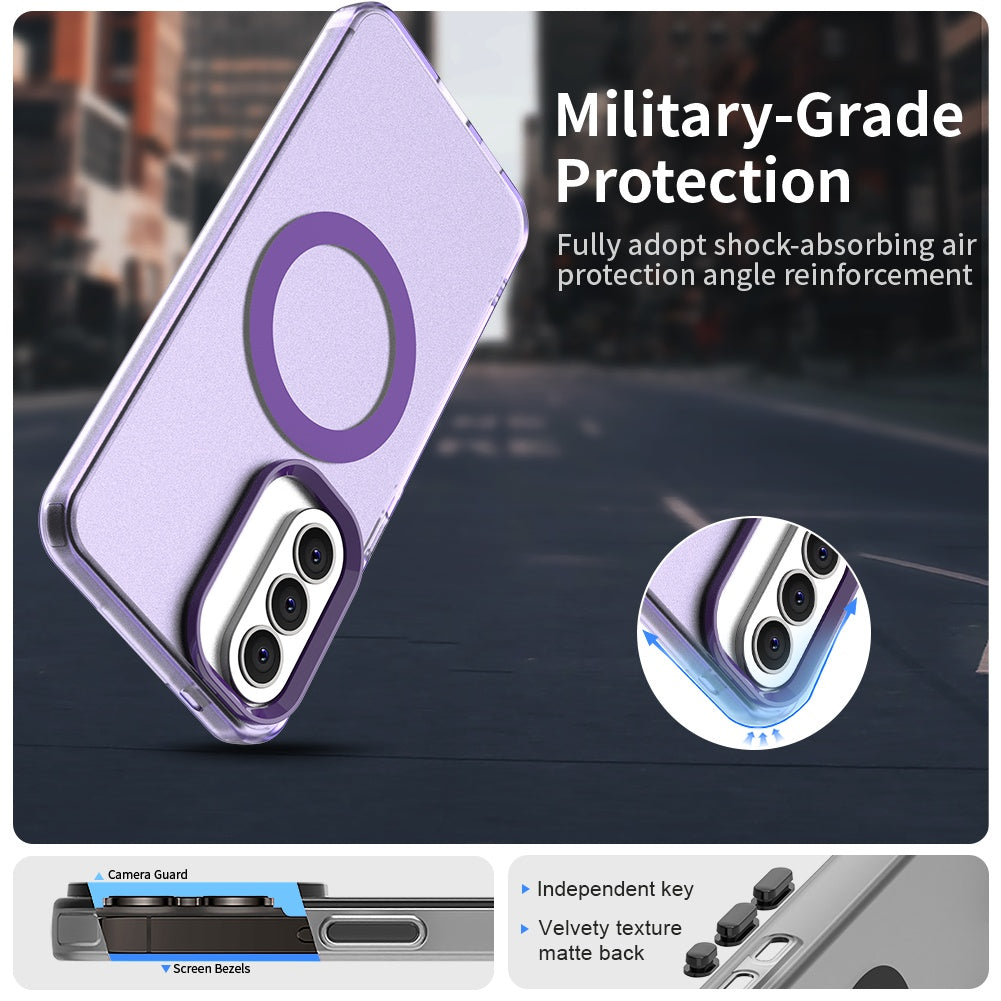 MagSafe futrola za Samsung Galaxy A37 5G, Techsuit, CandyCase, Ljubičasta