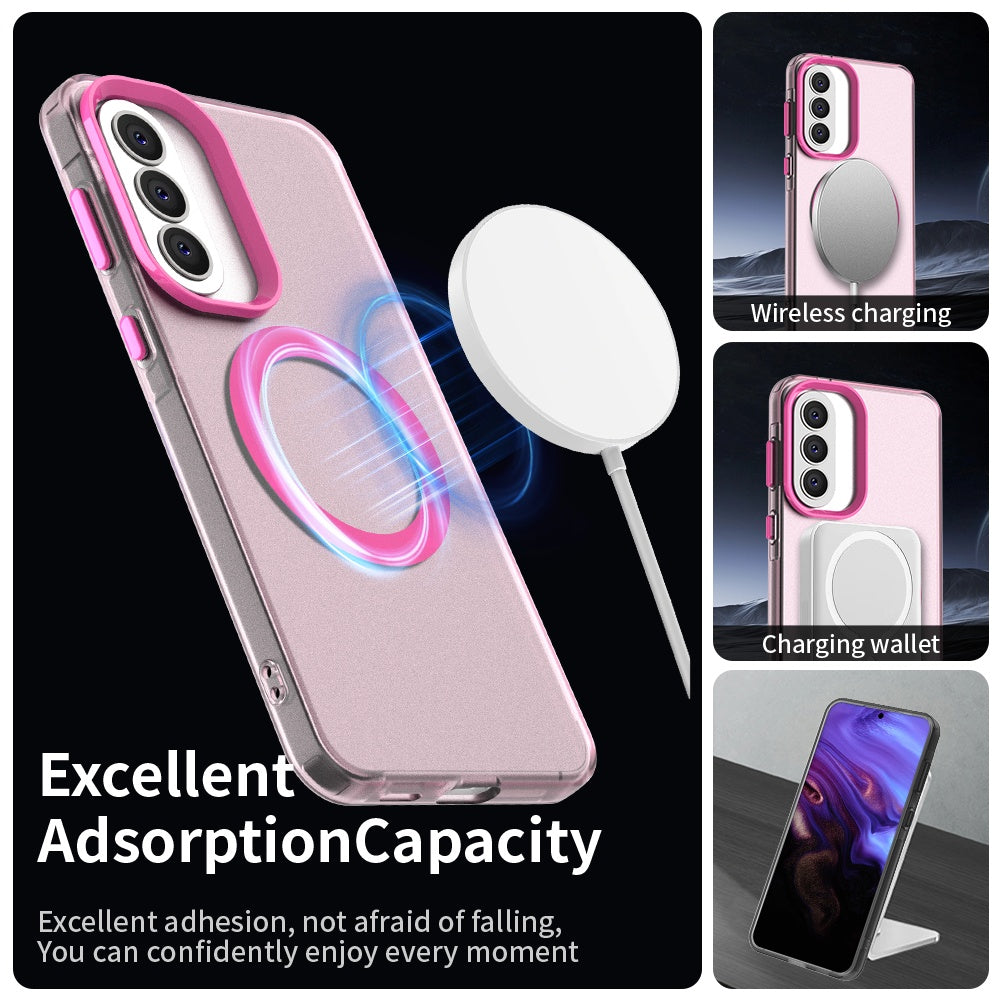 Futrola MagSafe za Samsung Galaxy A37 5G, Techsuit, CandyCase, Roza