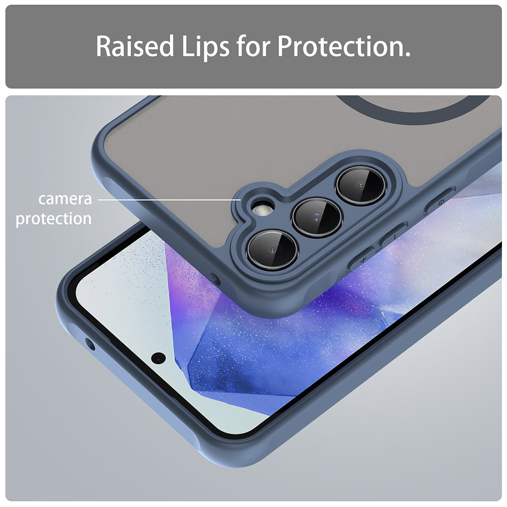 MagSafe futrola za Samsung Galaxy A55 5G A556, Techsuit, HaloFrost II, Tamnoplava