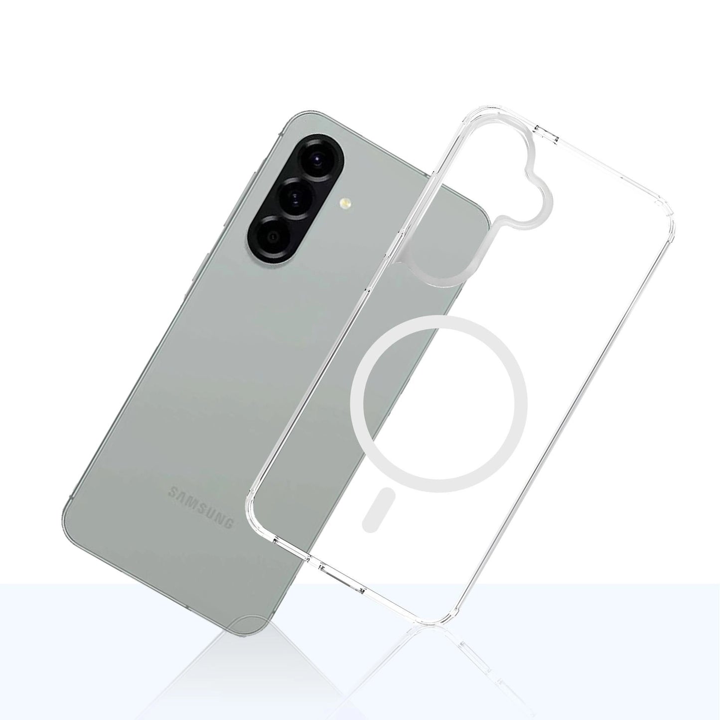 MagSafe futrola za Samsung Galaxy A57 5G, 3MK, Armor MagCase, Prozirna