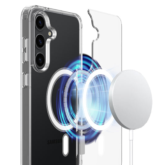 MagSafe futrola za Samsung Galaxy A57 5G, Techsuit, Pro, Prozirna