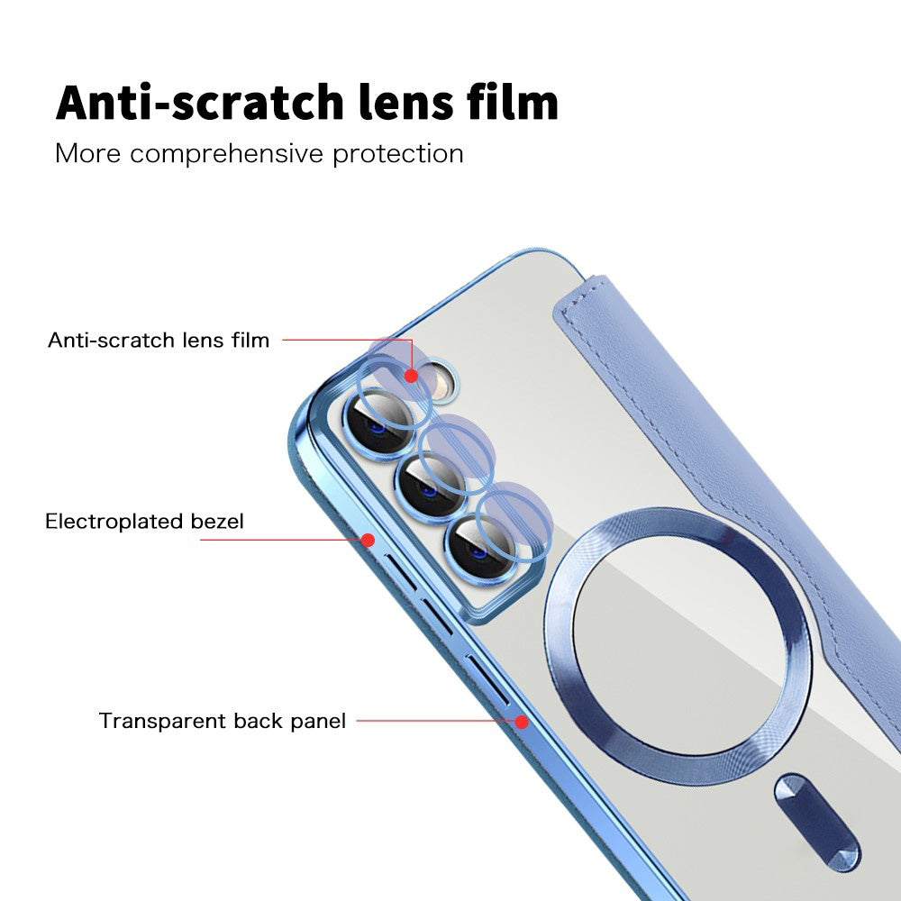 MagSafe futrola za Samsung Galaxy S22 5G S901, Techsuit, SmartMag Book, Plava