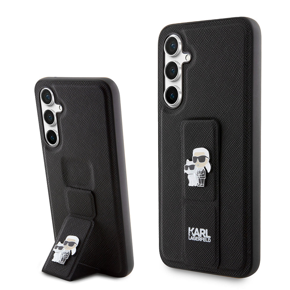 MagSafe futrola za Samsung Galaxy S23 FE S711, Karl Lagerfeld, Saffiano Gripstand Karl & Choupette, Plava