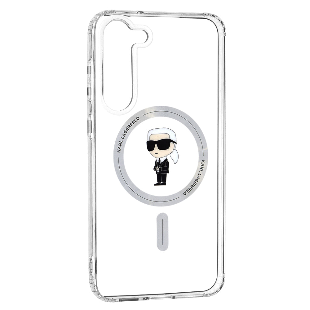 Futrola MagSafe za Samsung Galaxy S23+ S916, Karl Lagerfeld, IML Ikonik Karl, Prozirna