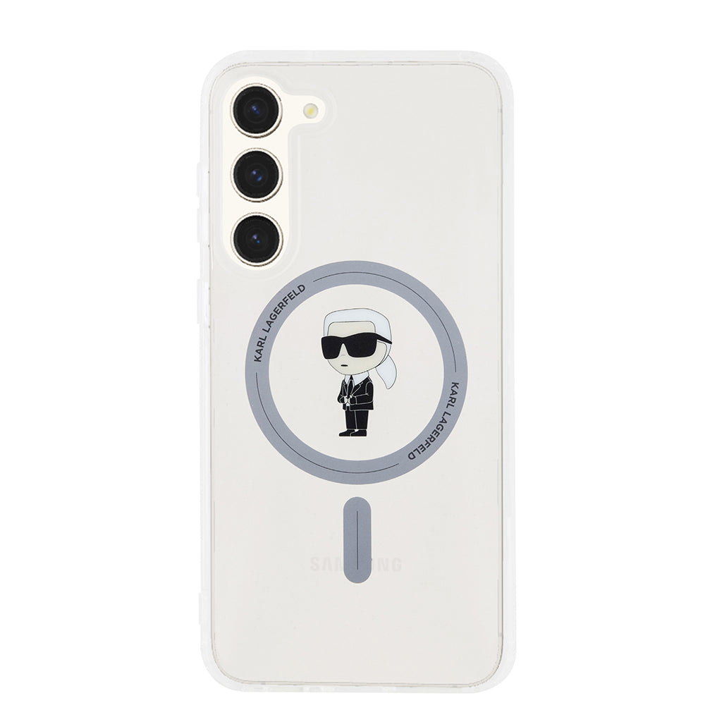 Futrola MagSafe za Samsung Galaxy S23+ S916, Karl Lagerfeld, IML Ikonik Karl, Prozirna