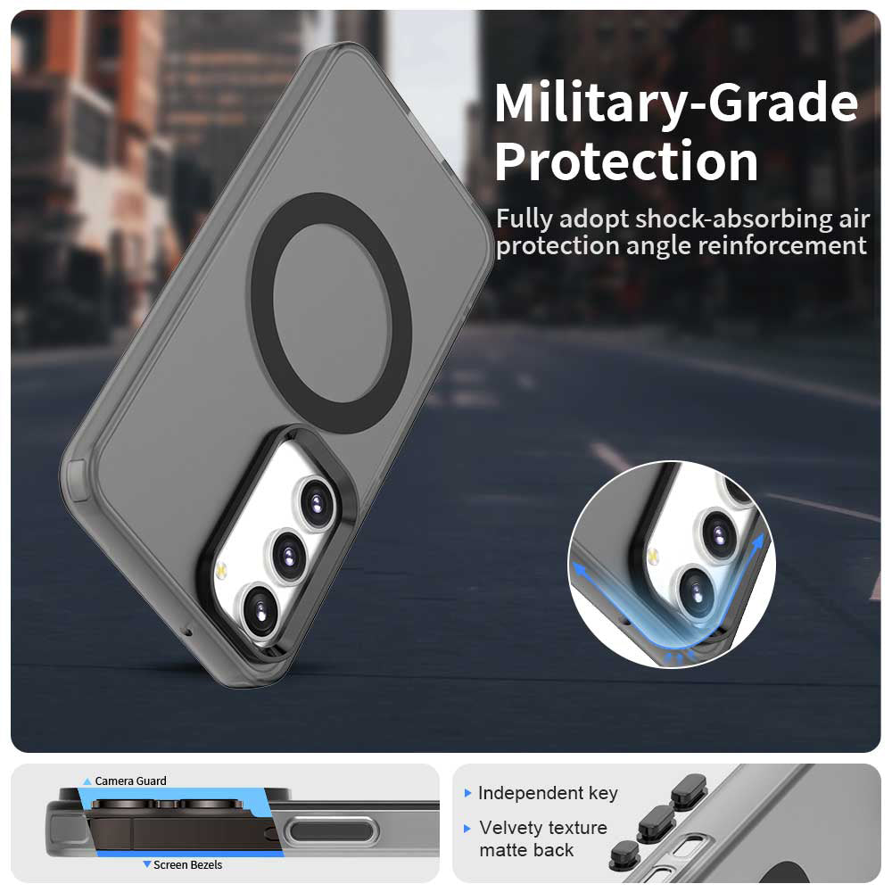 MagSafe futrola za Samsung Galaxy S23 S911, Techsuit, CandyCase, Crna