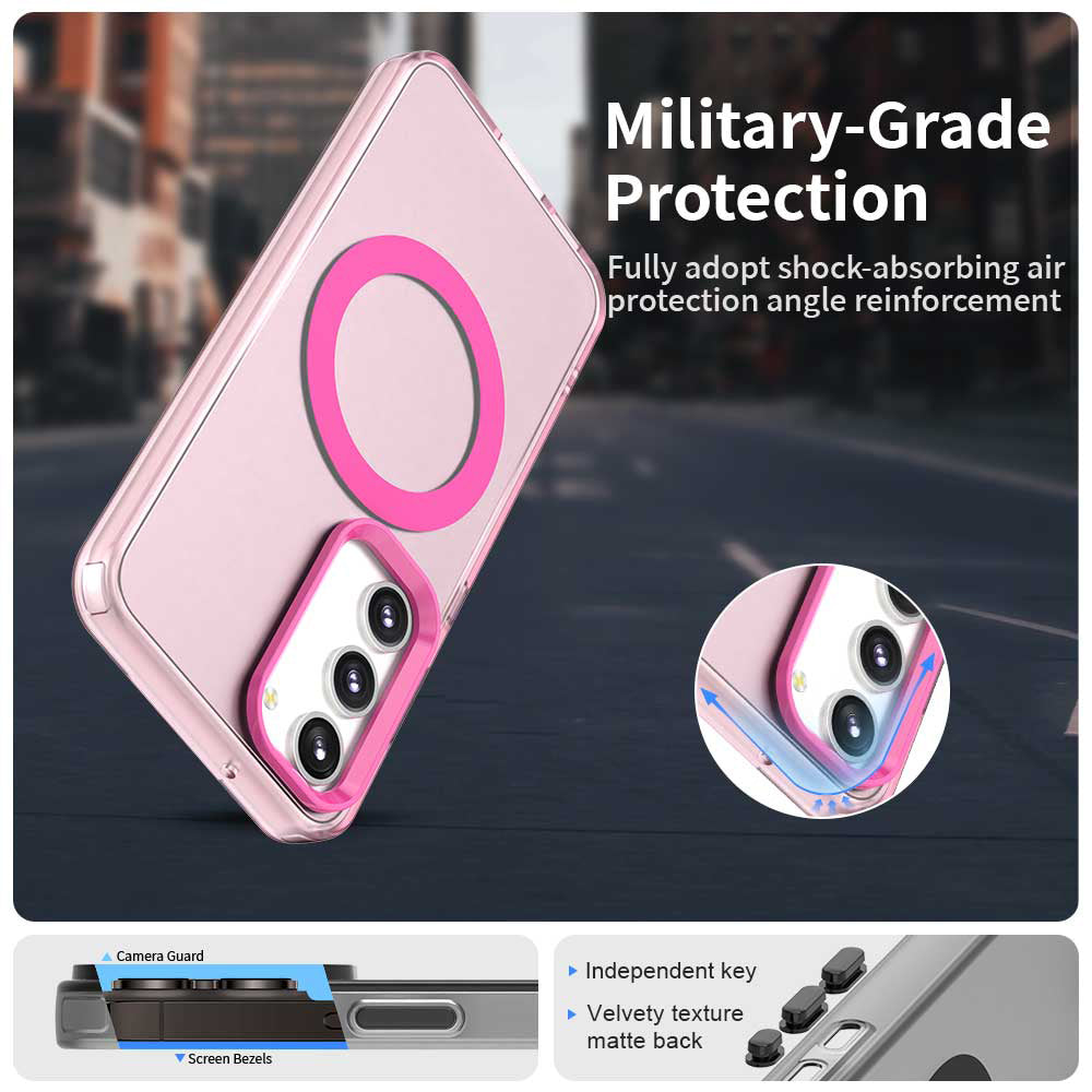 MagSafe futrola za Samsung Galaxy S23 S911, Techsuit, CandyCase, Roza