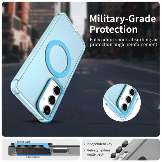 MagSafe futrola za Samsung Galaxy S24 FE S721, Techsuit, CandyCase, Plava