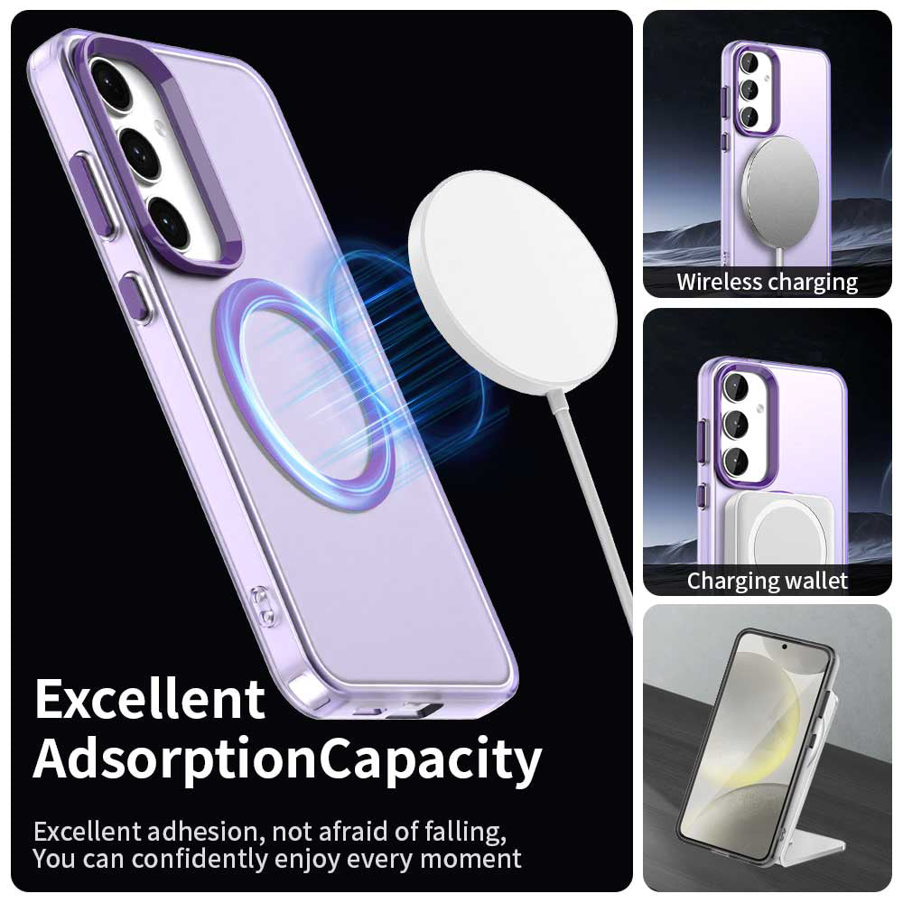 MagSafe futrola za Samsung Galaxy S24 FE S721, Techsuit, CandyCase, Ljubičasta