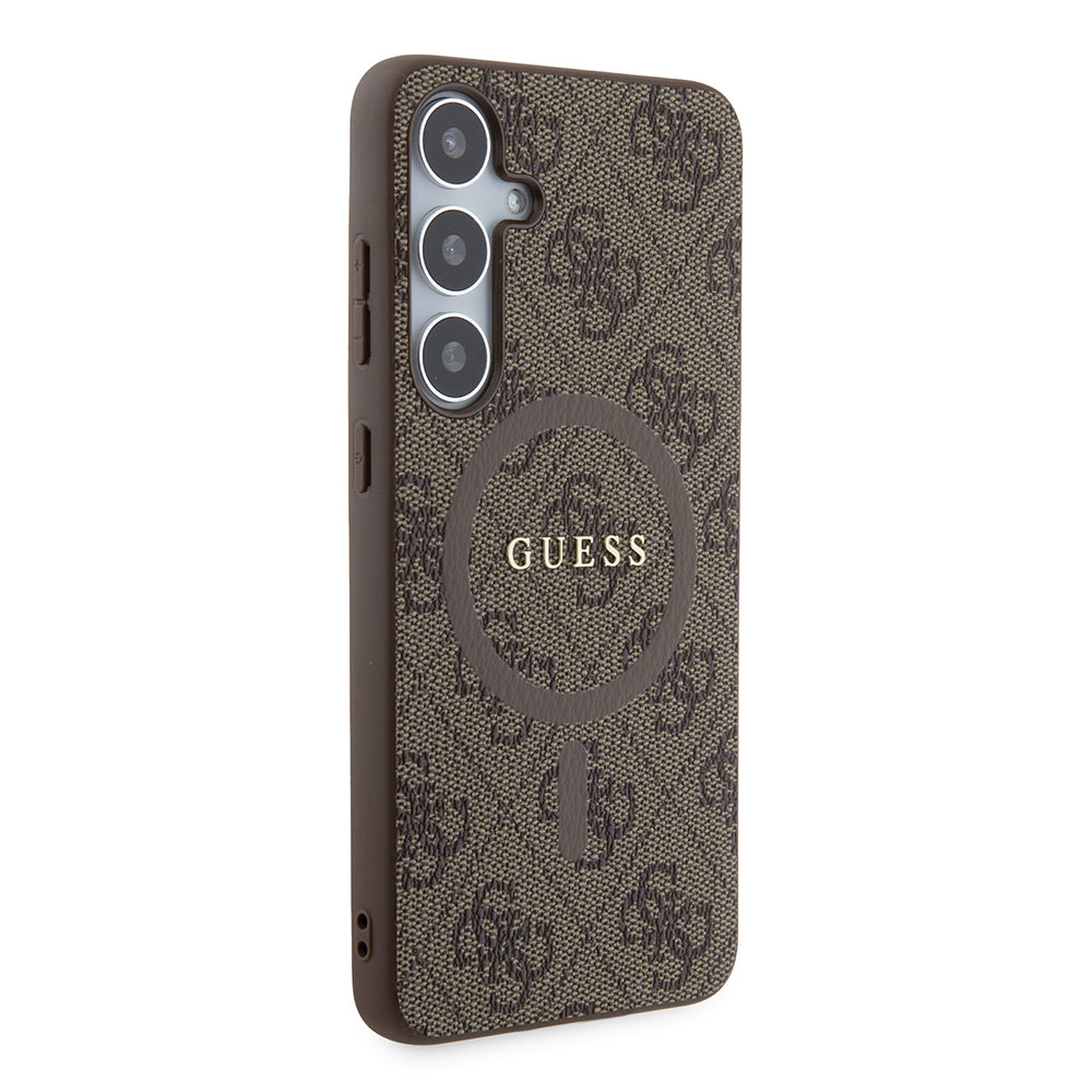 Futrola MagSafe za Samsung Galaxy S24+ S926, Guess, 4G Collection, Smeđa