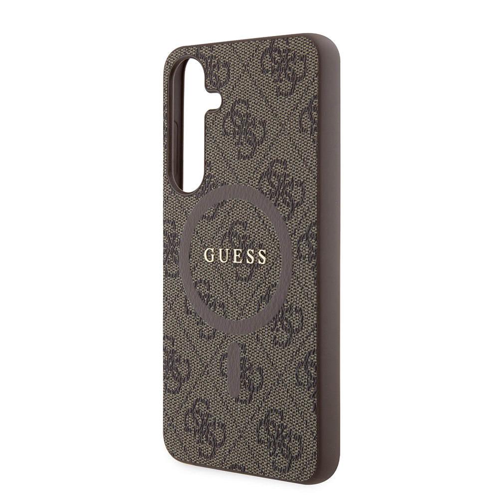 Futrola MagSafe za Samsung Galaxy S24+ S926, Guess, 4G Collection, Smeđa