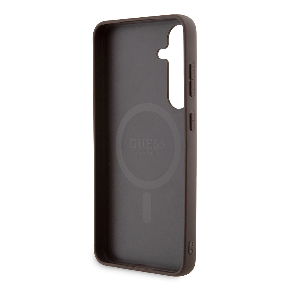 Futrola MagSafe za Samsung Galaxy S24+ S926, Guess, 4G Collection, Smeđa