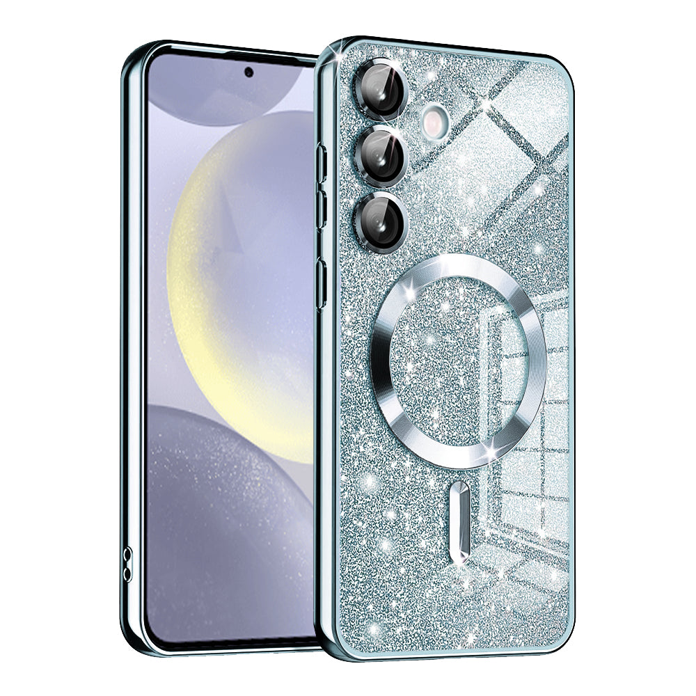 MagSafe futrola za Samsung Galaxy S24+ S926, Techsuit, Luxury Glitter, Plava