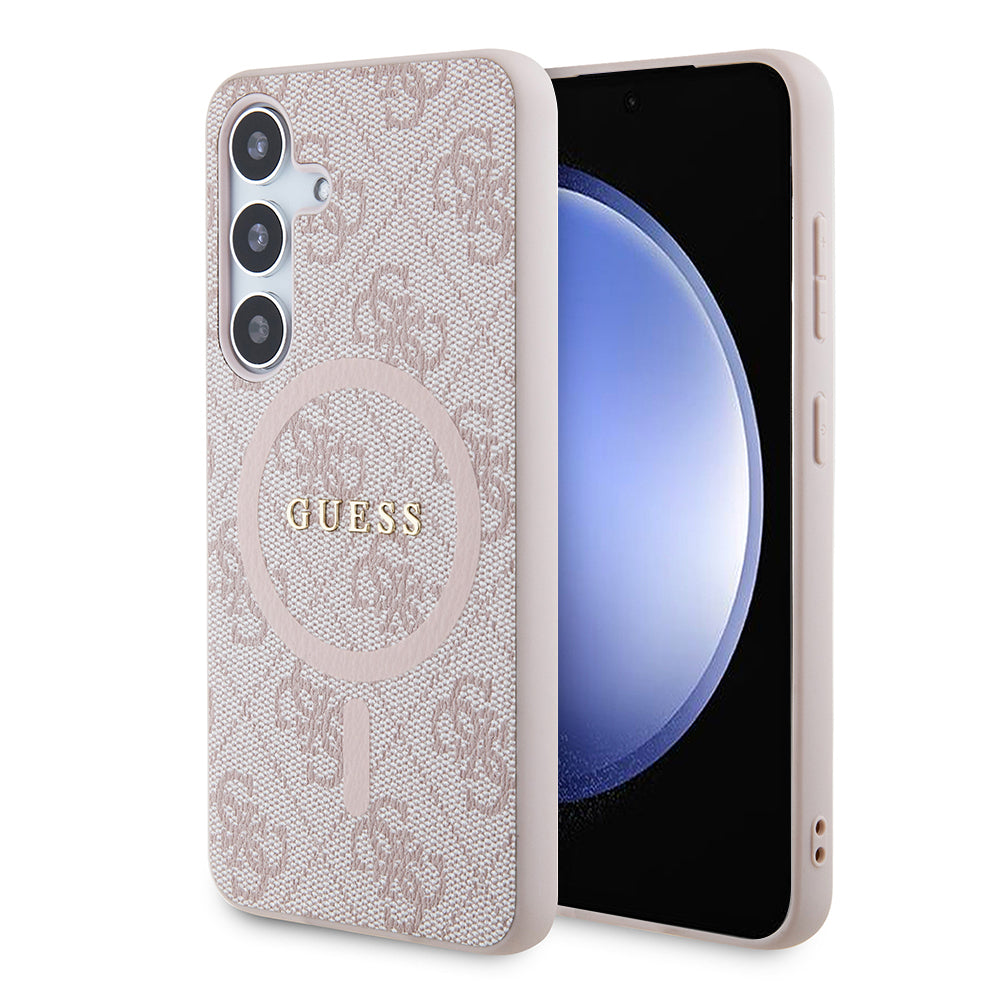 MagSafe futrola za Samsung Galaxy S24 S921, Guess, 4G Collection, Roza
