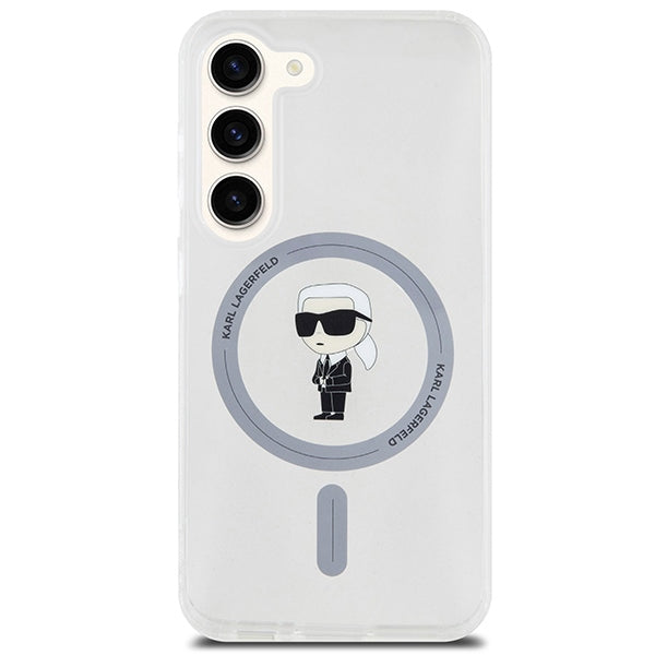 Futrola MagSafe za Samsung Galaxy S24 S921, Karl Lagerfeld, IML Ikonik Karl, Prozirna