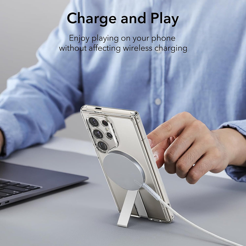Futrola MagSafe za Samsung Galaxy S24 Ultra S928, ESR, Boost Flickstand, Prozirna