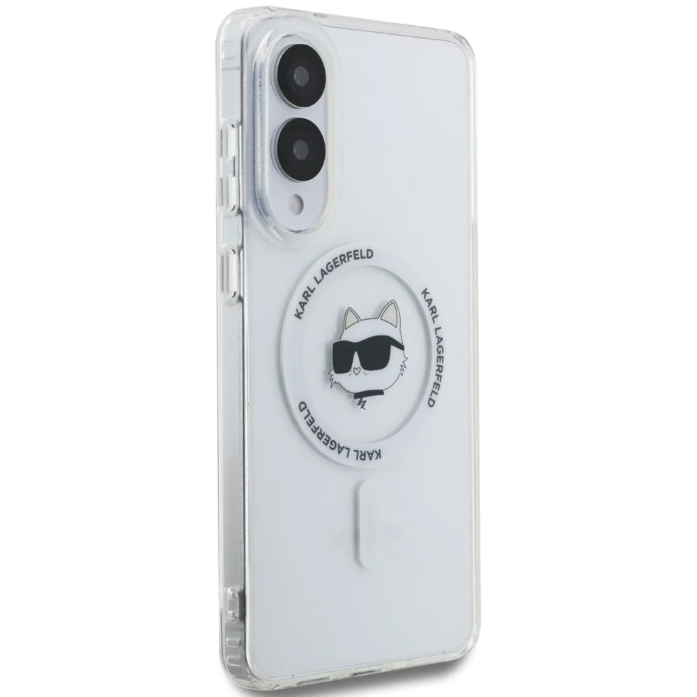Futrola MagSafe za Samsung Galaxy S25 Edge S937, Karl Lagerfeld, IML Choupette's Head, Bijela