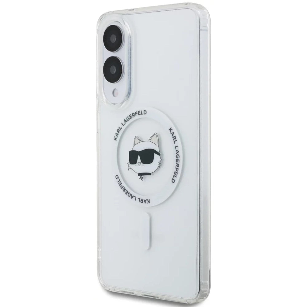 Futrola MagSafe za Samsung Galaxy S25 Edge S937, Karl Lagerfeld, IML Choupette's Head, Bijela