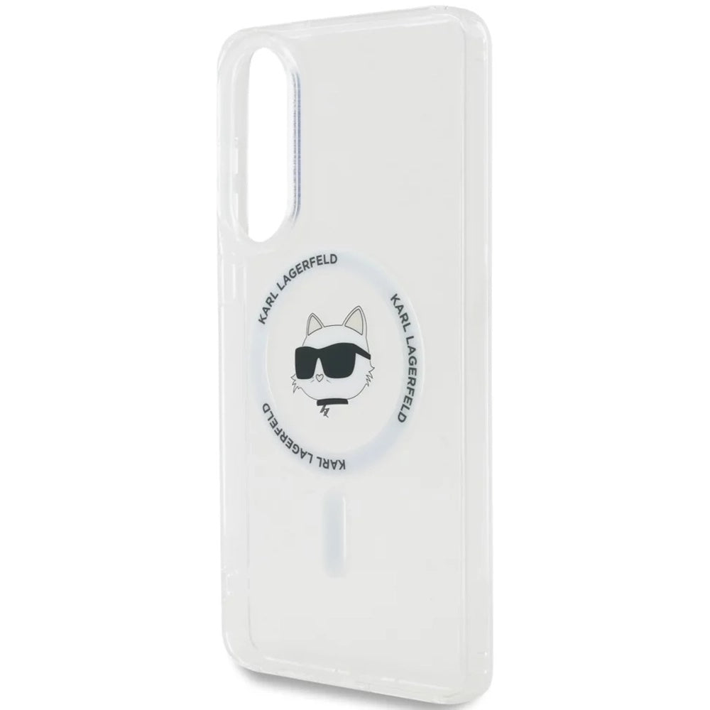 Futrola MagSafe za Samsung Galaxy S25 Edge S937, Karl Lagerfeld, IML Choupette's Head, Bijela