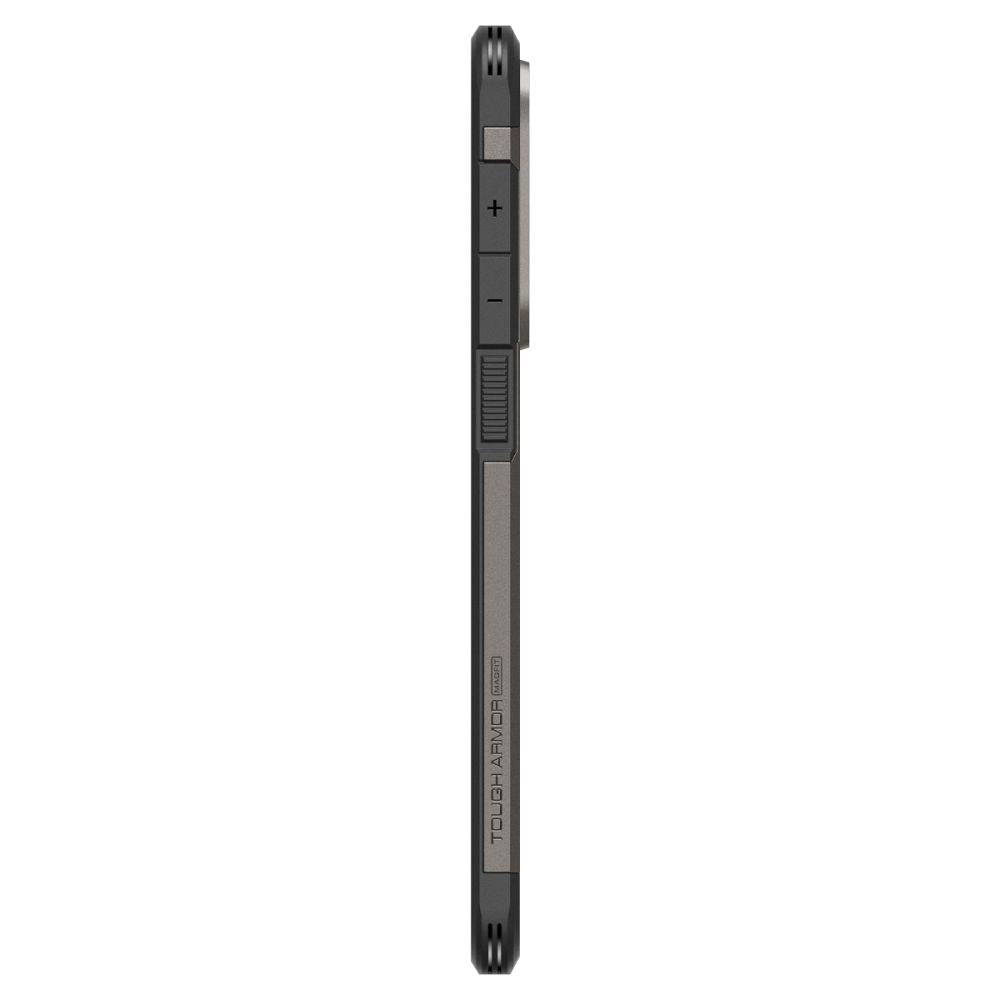 Futrola MagSafe za Samsung Galaxy S25 Edge S937, Spigen, Tough Armor, Siva ACS09423