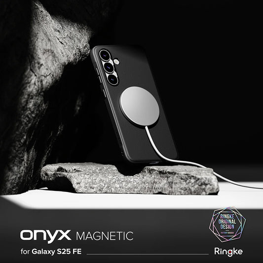 MagSafe maska za Samsung Galaxy S25 FE, Ringke, Onyx, Crna