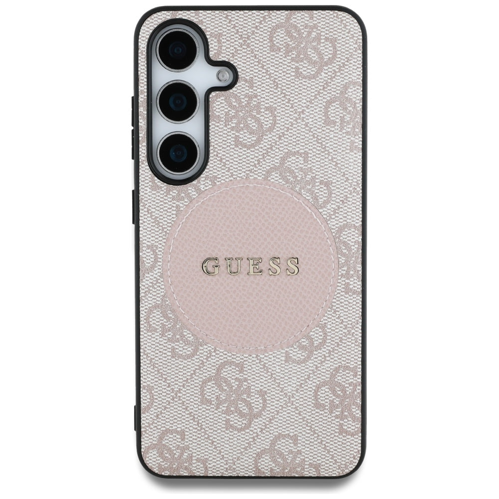Futrola MagSafe za Samsung Galaxy S25+ S936, Guess, 4G Circle Classic Logo, Roza