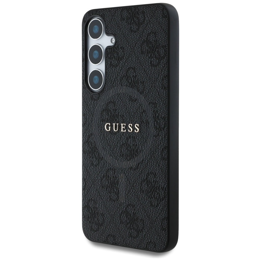 Futrola MagSafe za Samsung Galaxy S25+ S936, Guess, 4G Ring Classic Logo, Crna