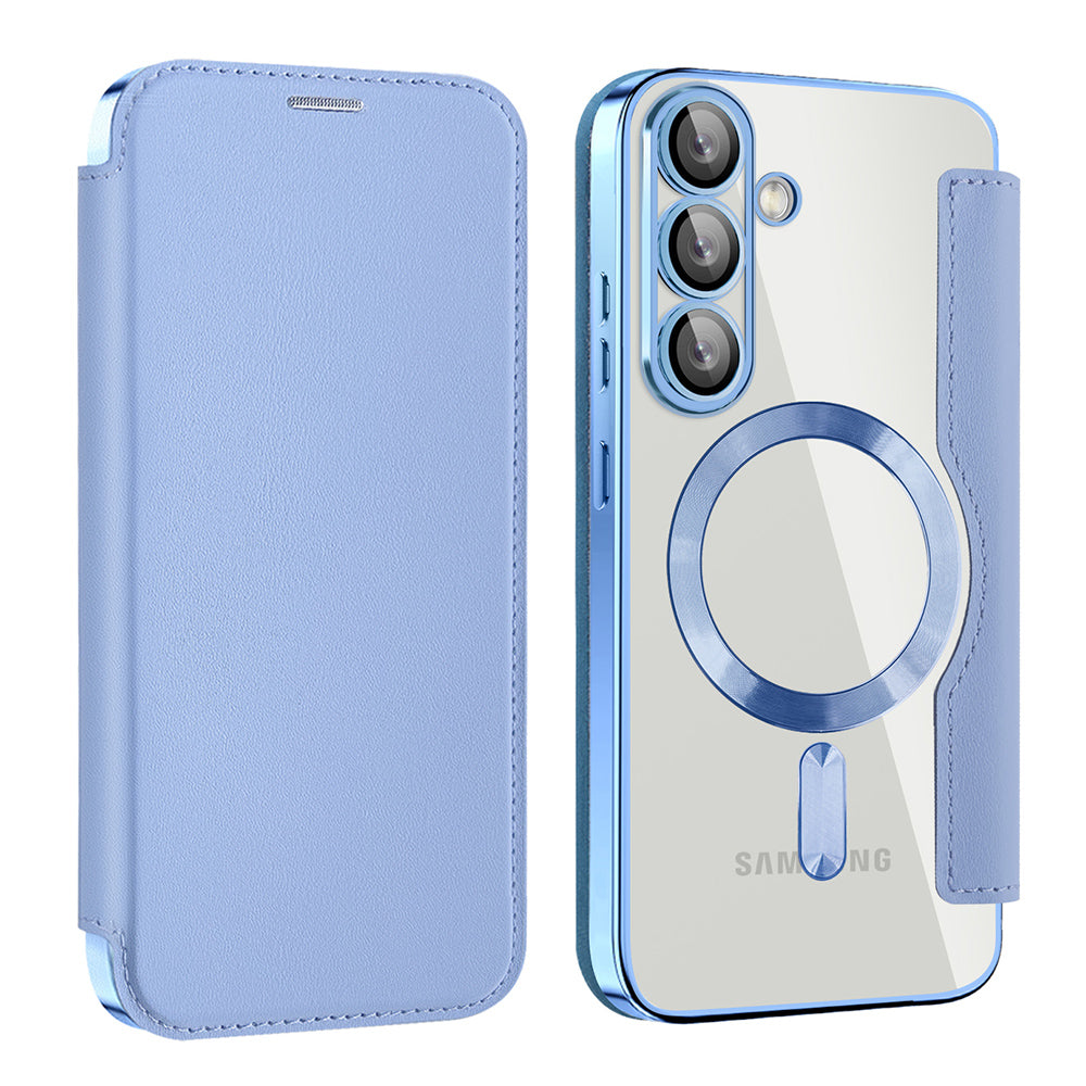 MagSafe futrola za Samsung Galaxy S25+ S936, Techsuit, SmartMag Book, Plava