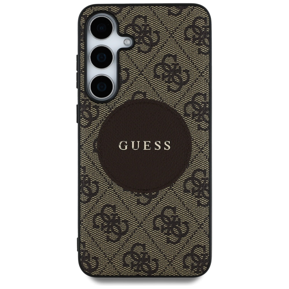 MagSafe futrola za Samsung Galaxy S25 S931, Guess, 4G Circle Classic Logo, smeđa