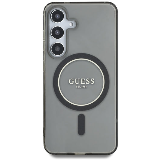 Futrola MagSafe za Samsung Galaxy S25 S931, Guess, IML Glitter Circle, Crna