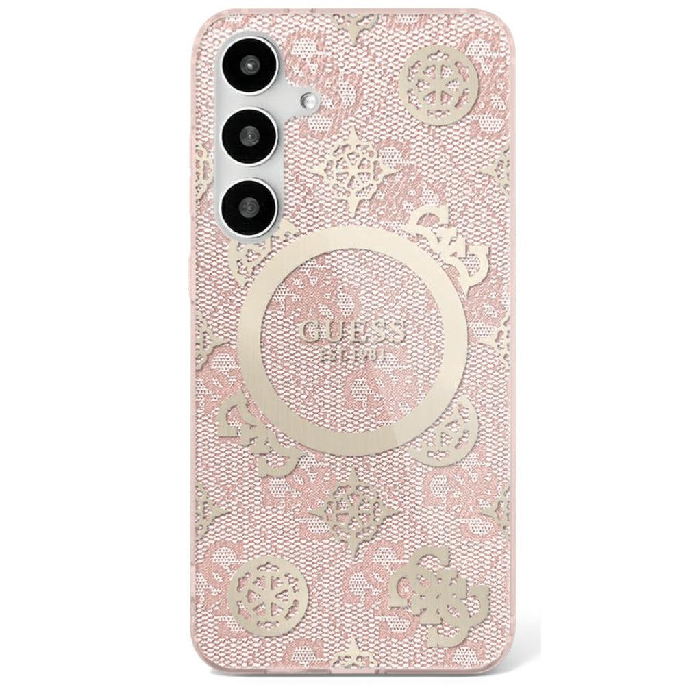 MagSafe futrola za Samsung Galaxy S25 S931, Guess, IML Peony na 4G pozadini, Roza